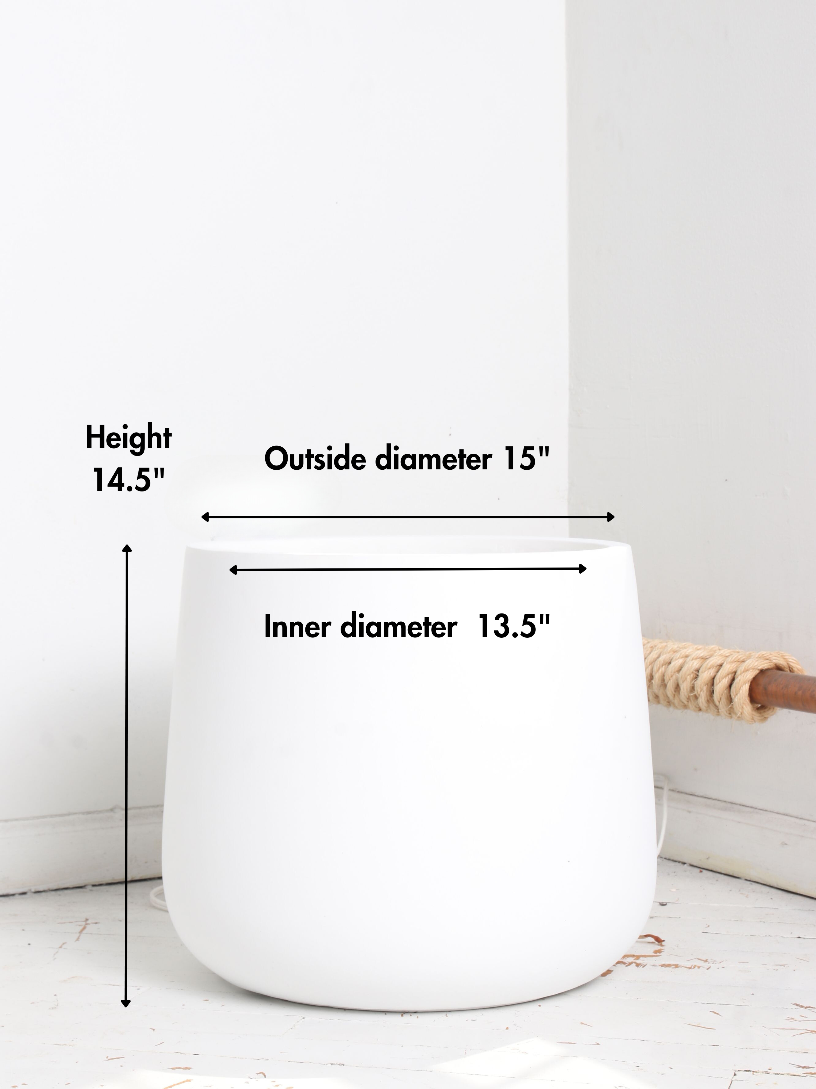 Fiber Cone Fiberglass Planters (