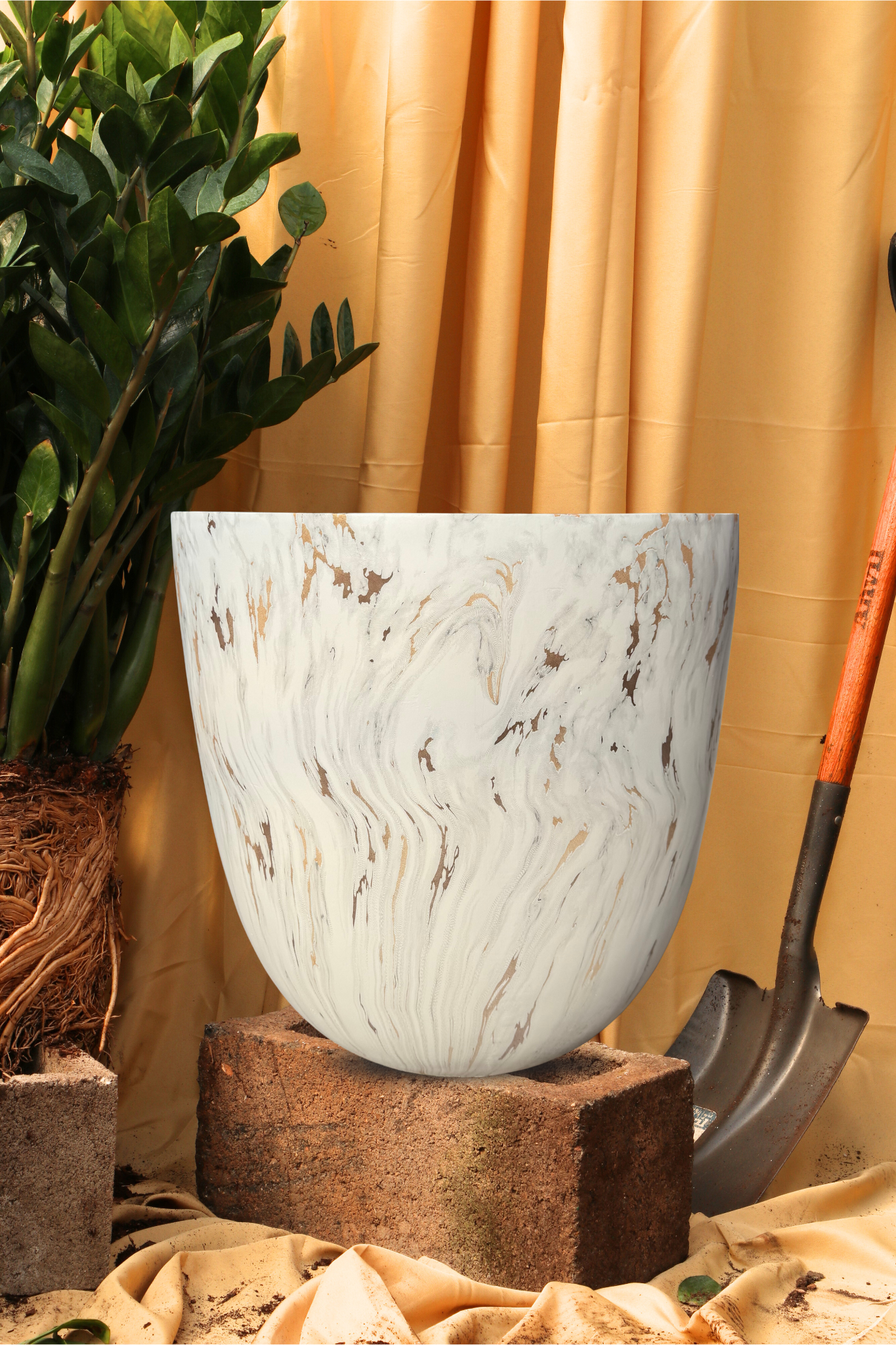 Cona Fiberglass Planters (