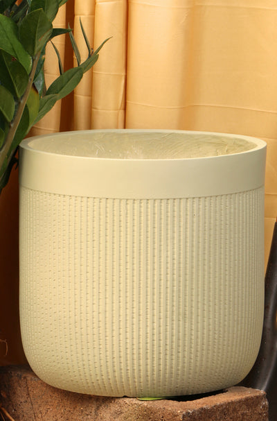 Weaves Fiberglass Planter (#955)- Fits 10", 14" 17"