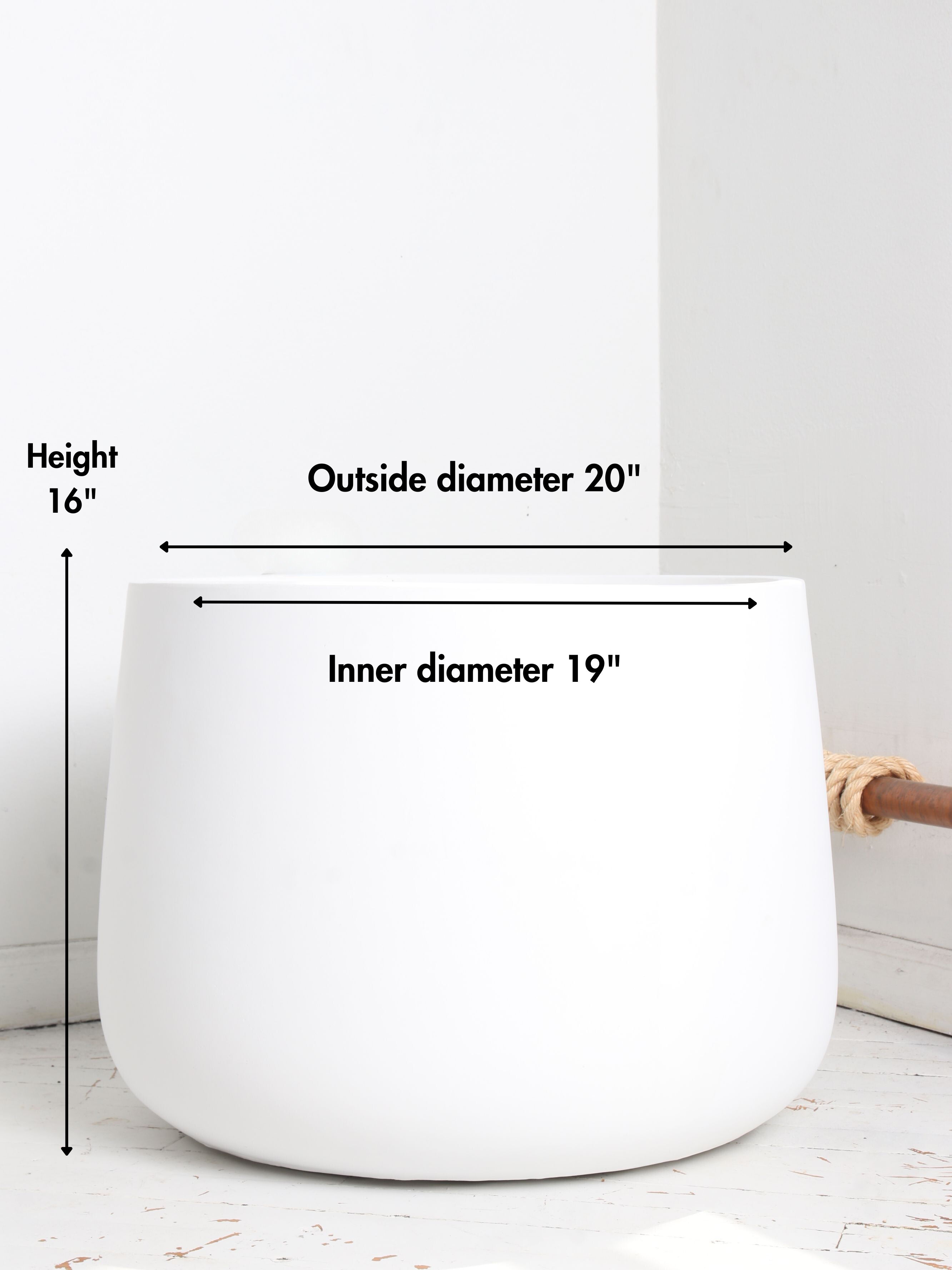Fiber Cone Fiberglass Planters (
