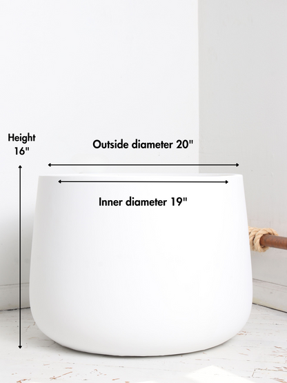 Fiber Cone Fiberglass Planters (