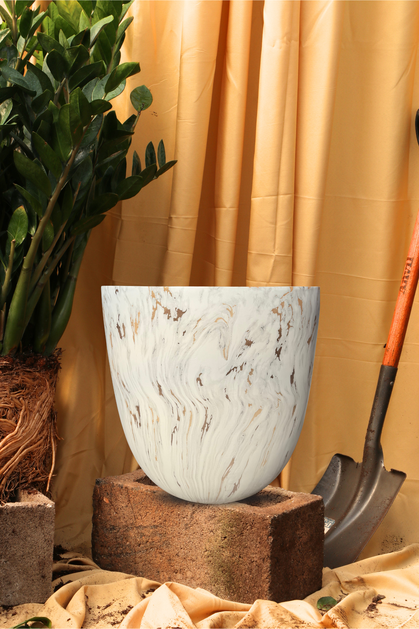 Cona Fiberglass Planters (