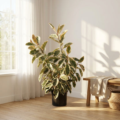 Full Size Variegated Rubber Tree